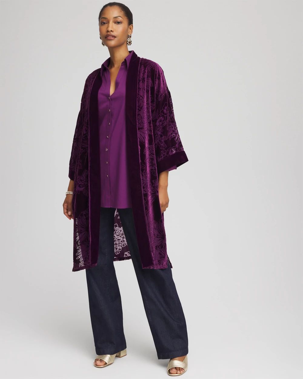 Floral Burnout Kimono | Chico's